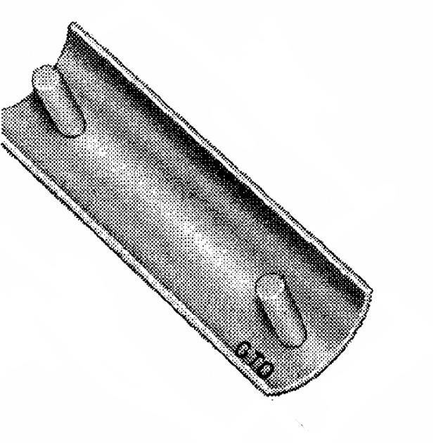 Holder with two pins for tube di. 50x1,5 mm